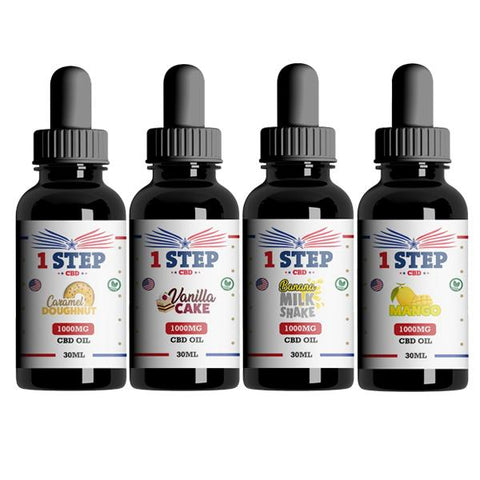 1 Step CBD 1000mg CBD Flavoured Oil 30ml