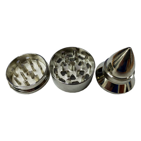 3 Parts Silver Metal Bullet Grinder