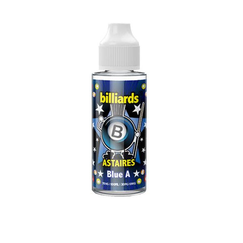 Billiards Astaires Range 0mg 100ml Shortfill (70VG/30PG)