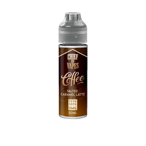 Chief of Vapes Coffee Range 50ml Shortfill 0mg (70VG/30PG) SPECIAL OFFER!