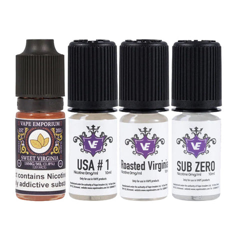 Vape Emporium Liquid Classics 0mg 10ml E-liquids (50VG/50PG)