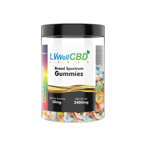 LV Well CBD 2400mg CBD Fizzy Mix Gummies - 120 Pieces