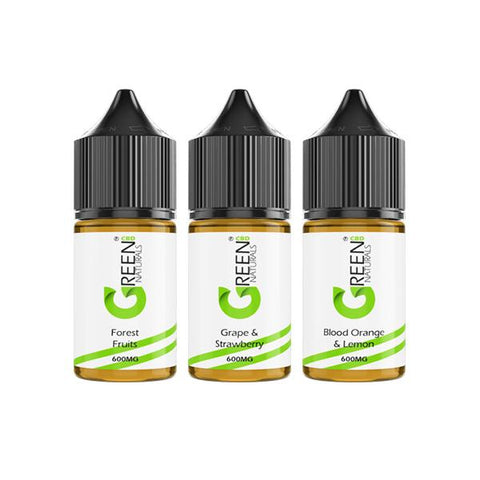 Green Naturals 600mg CBD Vaping Liquid 30ml (50PG/50VG)