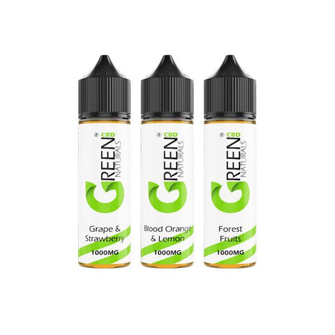 Green Naturals 1000mg CBD Vaping Liquid 50ml (50PG/50VG)