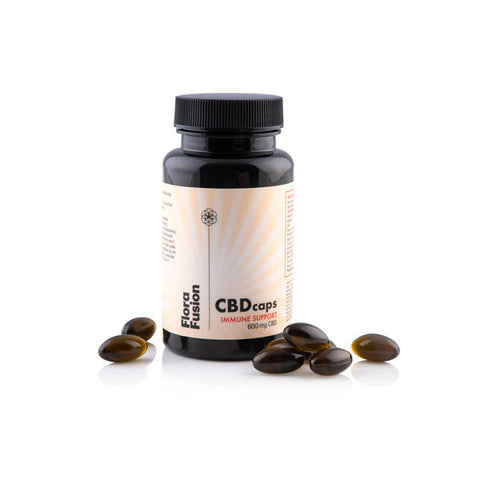 Flora Fusion 600mg CBD Immune Support Capsules - 60 Caps