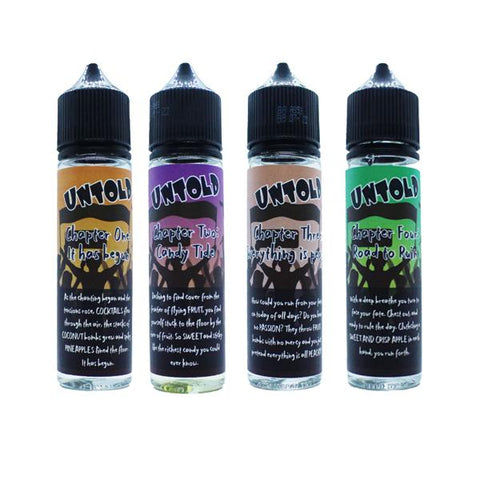 Untold E-liquid 50ml Shortfill E-liquid 0mg (70VG/30PG)