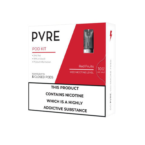 PVRE 10mg Refillable Pod Kit (50VG/50PG) - Plus 10ml E-liquid