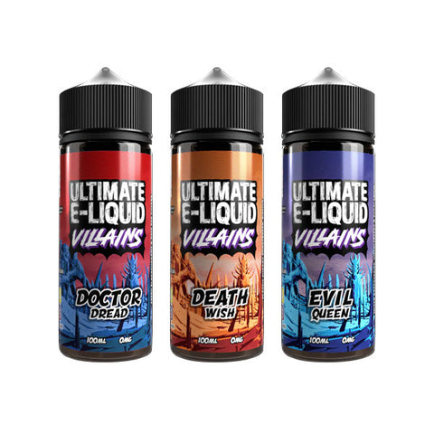 Ultimate E-Liquid Villains 100ml Shortfill 0mg (70VG/30PG)