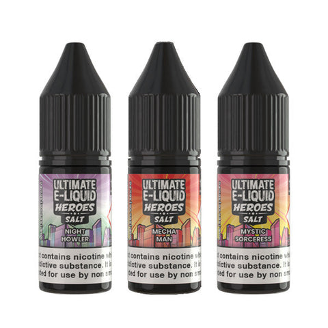 10mg Ultimate E-Liquid Heroes Salts 10ml Nic Salts (50VG/50PG)