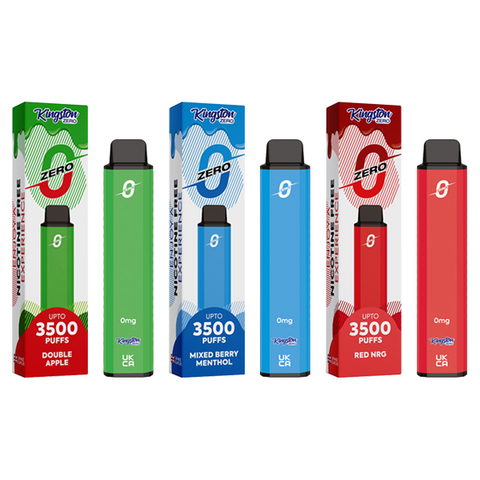 0mg Kingston Zero Disposable Vape Device 3500 Puffs