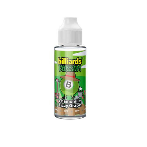 Billiards Blossom Range 100ml Shortfill 0mg (70VG/30PG)