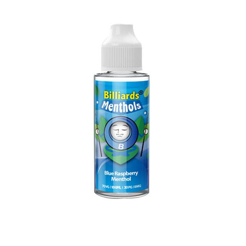 Billiards Menthol Range 100ml Shortfill 0mg (70VG/30PG)