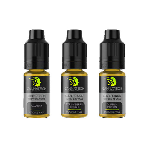 Cannatech 500mg Terpene Infused CBD E-liquid 10ml (70PG/30VG)