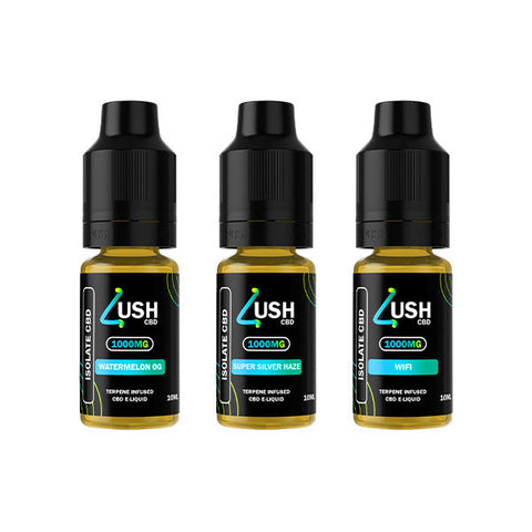 Lush CBD 250mg Terpene Infused CBD Isolate E-liquid 10ml (70PG/30VG)