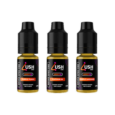 Lush CBD 750mg Terpene Infused Broad Spectrum CBD E-liquid 10ml (70PG/30VG)