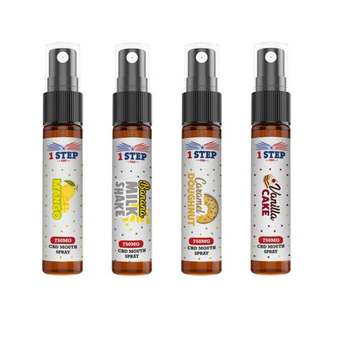 1 Step CBD 750mg CBD Mouth Spray 10ml