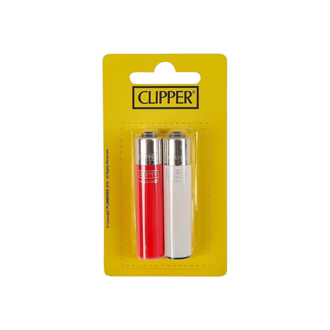 24 Clipper CP22RH Micro Solid Flint Lighters Blister Pack Set - CP1L000UKH