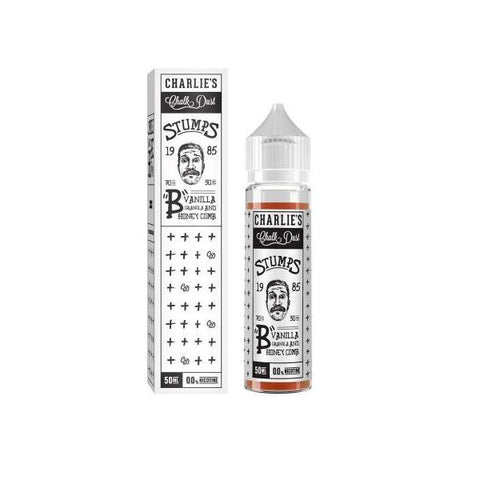 Charlie's Chalk Dust Stumps Range 50ml Shortfill 0mg (70VG/30PG)