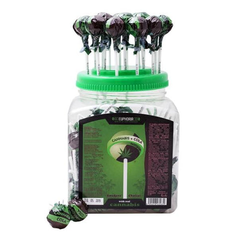 Euphoria Cannabis Cola Lollipops 12g x 100pcs (Approx)