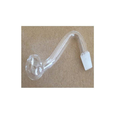 10 x S Shape 55mm Hook Polish Glass Pipe - GP126