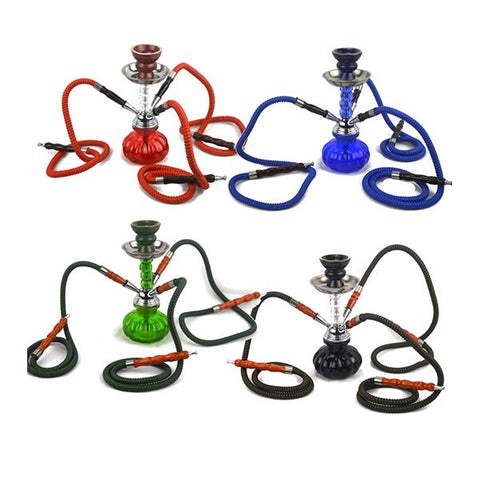 Small 3 Hose Shisha Hookah - Assorted Colours