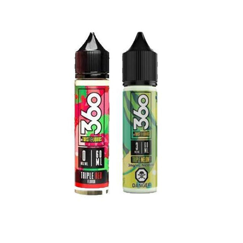 Triple 360 by Twist E-Liquids 0mg 50ml Shortfill (70VG/30PG)