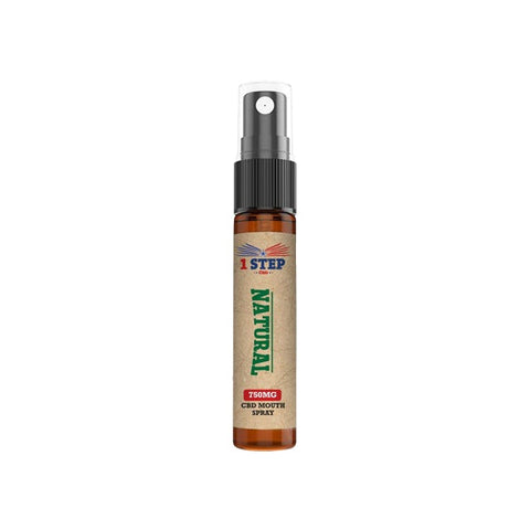 1 Step CBD 750mg CBD Natural Mouth Spray 10ml