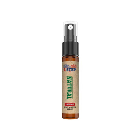 1 Step CBD 1000mg CBD Natural Mouth Spray 10ml