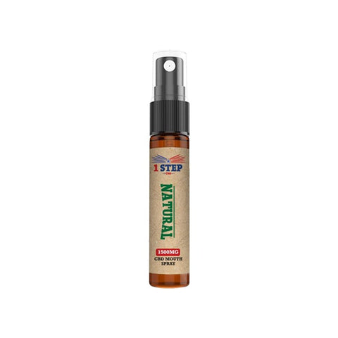 1 Step CBD 1500mg CBD Natural Mouth Spray 10ml