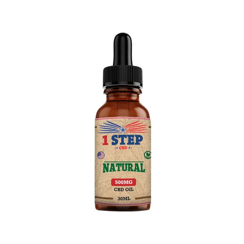 1 Step CBD 500mg Natural Oil 30ml