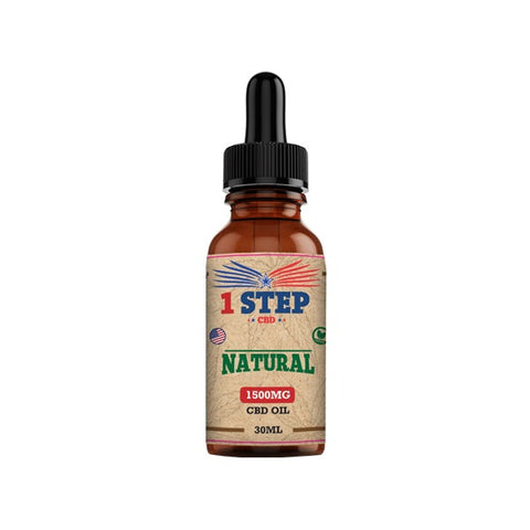 1 Step CBD 1500mg Natural Oil 30ml