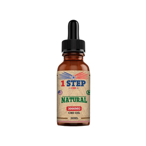 1 Step CBD 3000mg Natural Oil 30ml