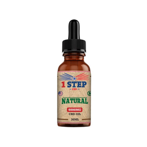 1 Step CBD 6000mg Natural Oil 30ml