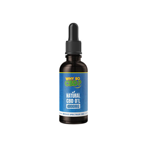 Why So CBD? 4800mg Broad Spectrum CBD Natural Oil - 50ml